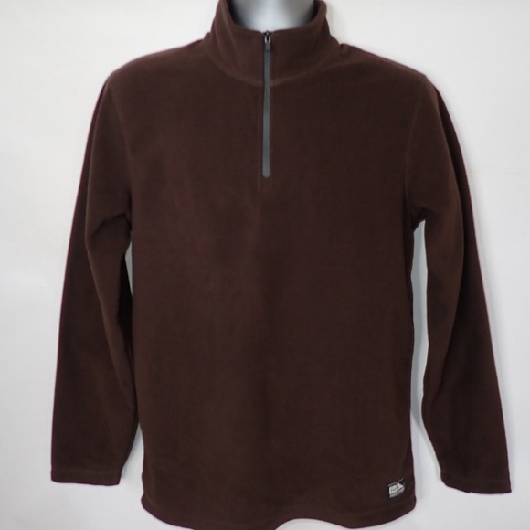 Eddie Bauer Other - Eddie Bauer Mens S Fast Fleece 1/4 zip Long Sleeve Shirt  Pinecone Brown New